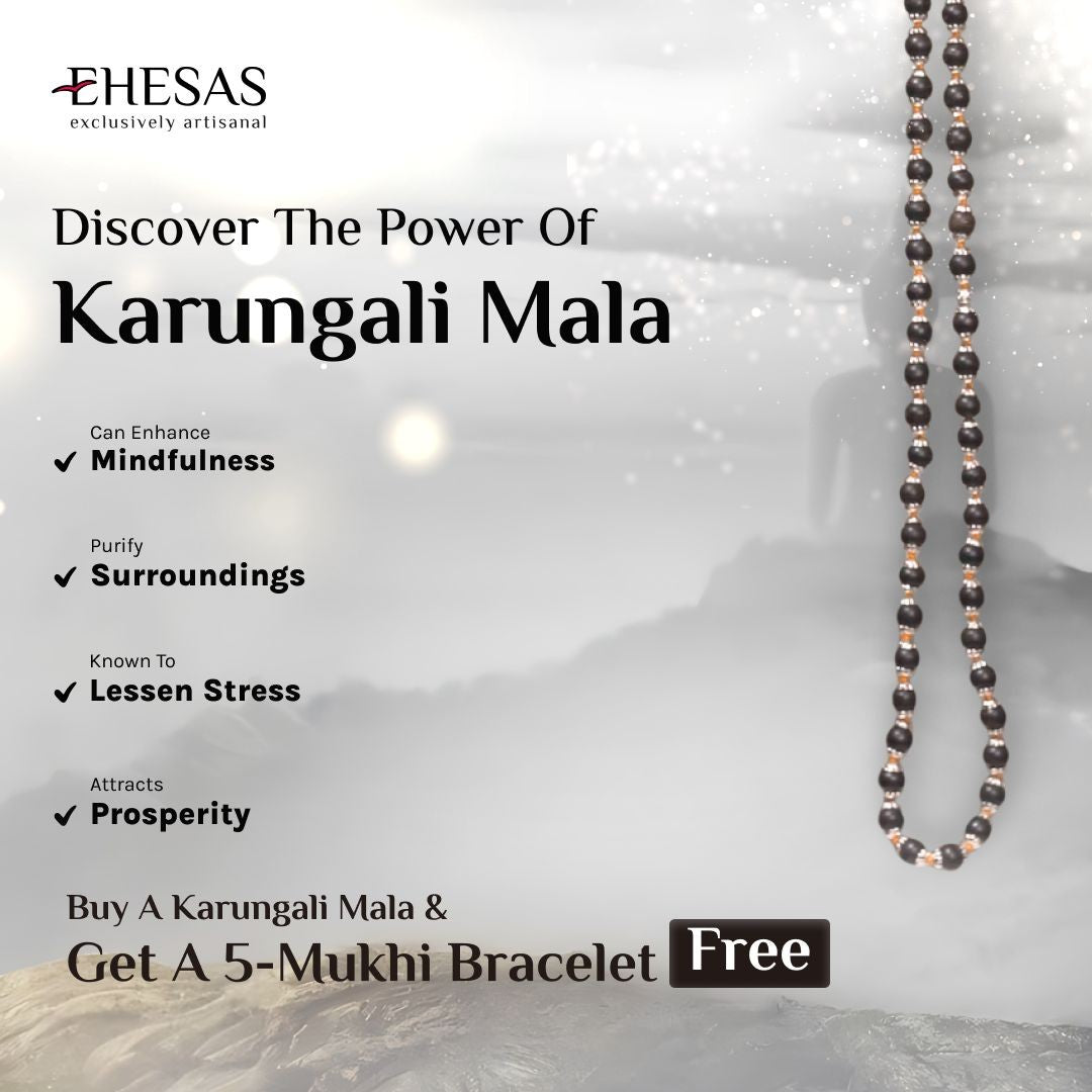 Original Karungali Mala ( Ebony Wood ) (Certified)