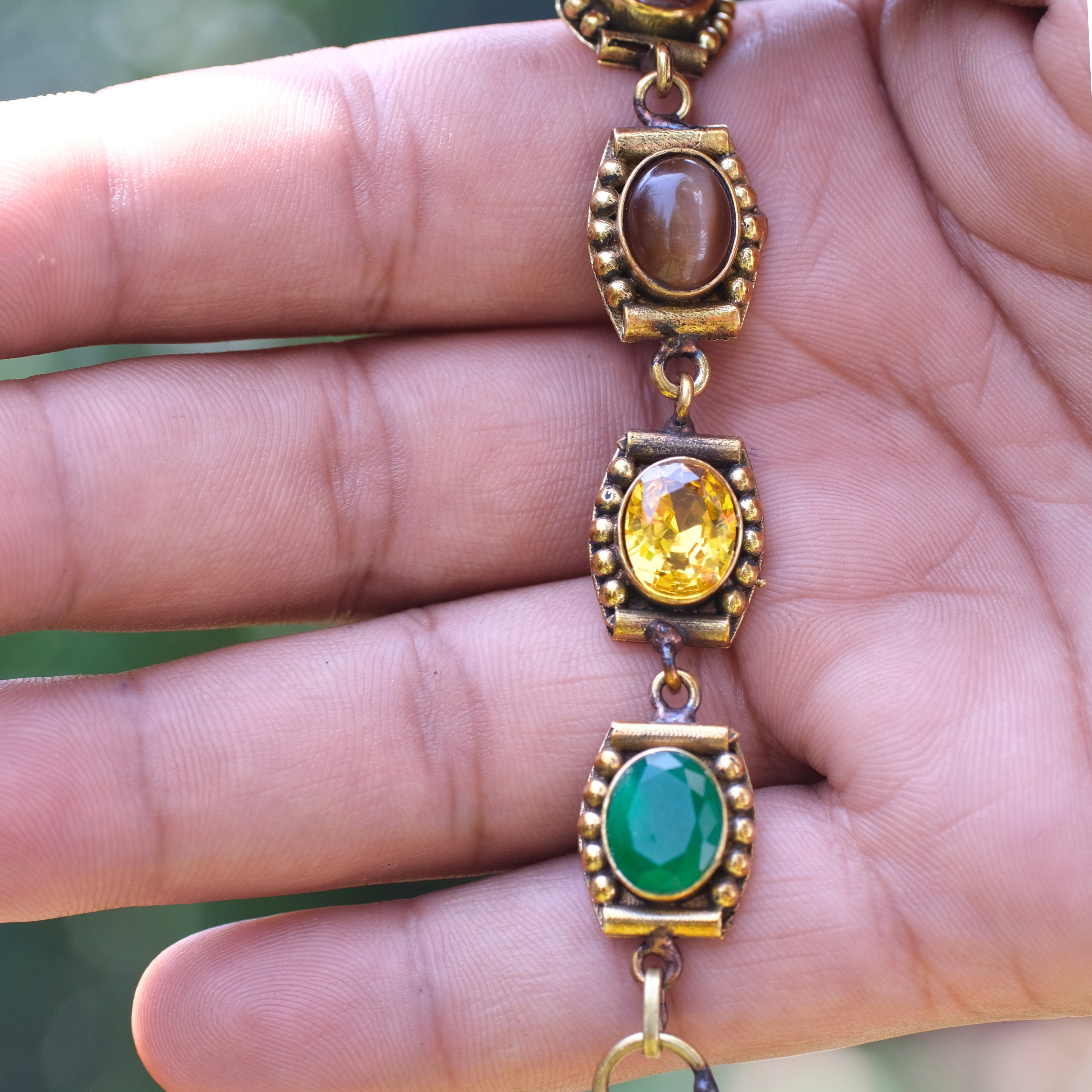 Navshakti Bracelet - 9 Auspicious Navratnas