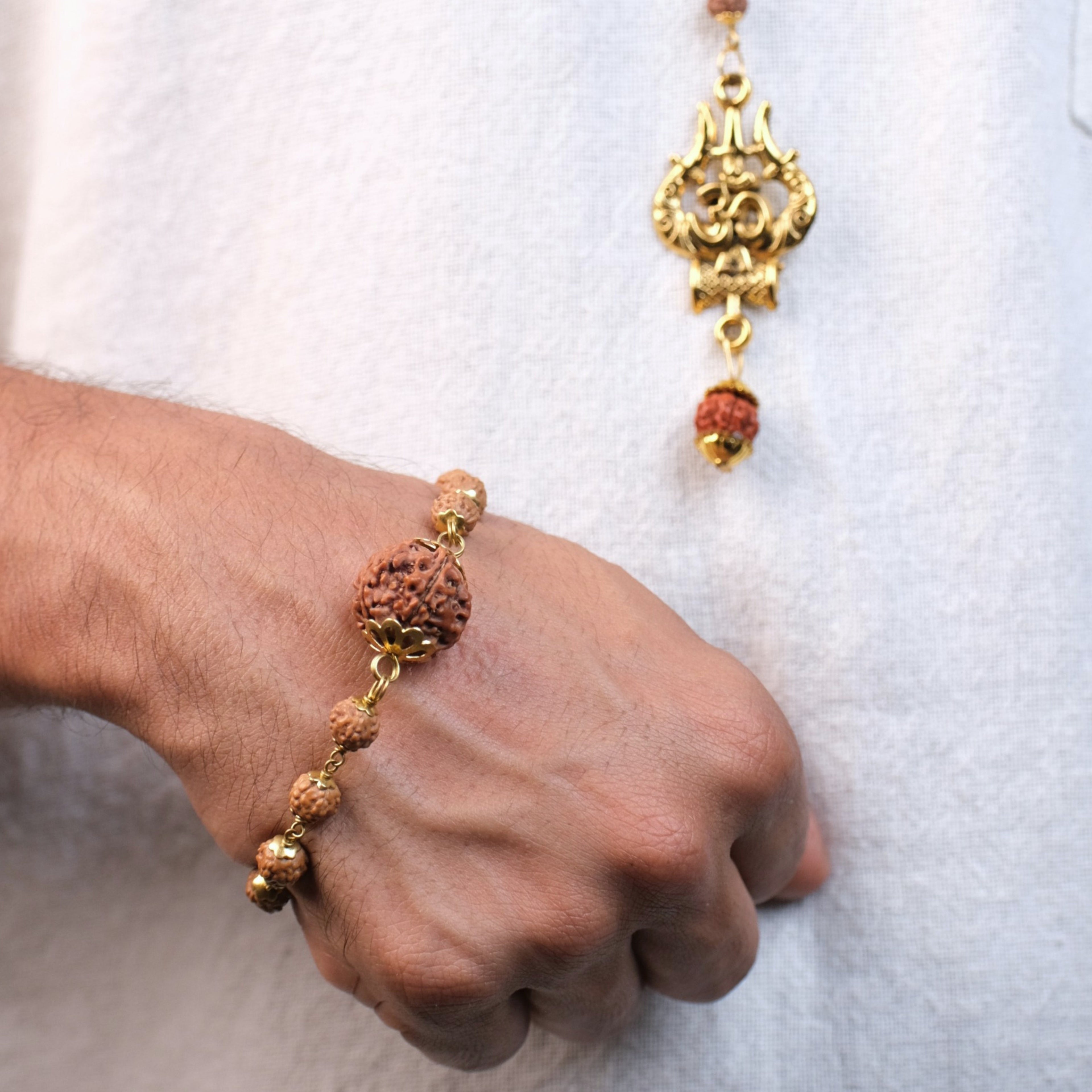 Mahakaal Mala and Panch Mukhi Bracelet