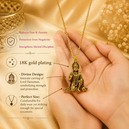 Bajrang Bali Locket and Chain