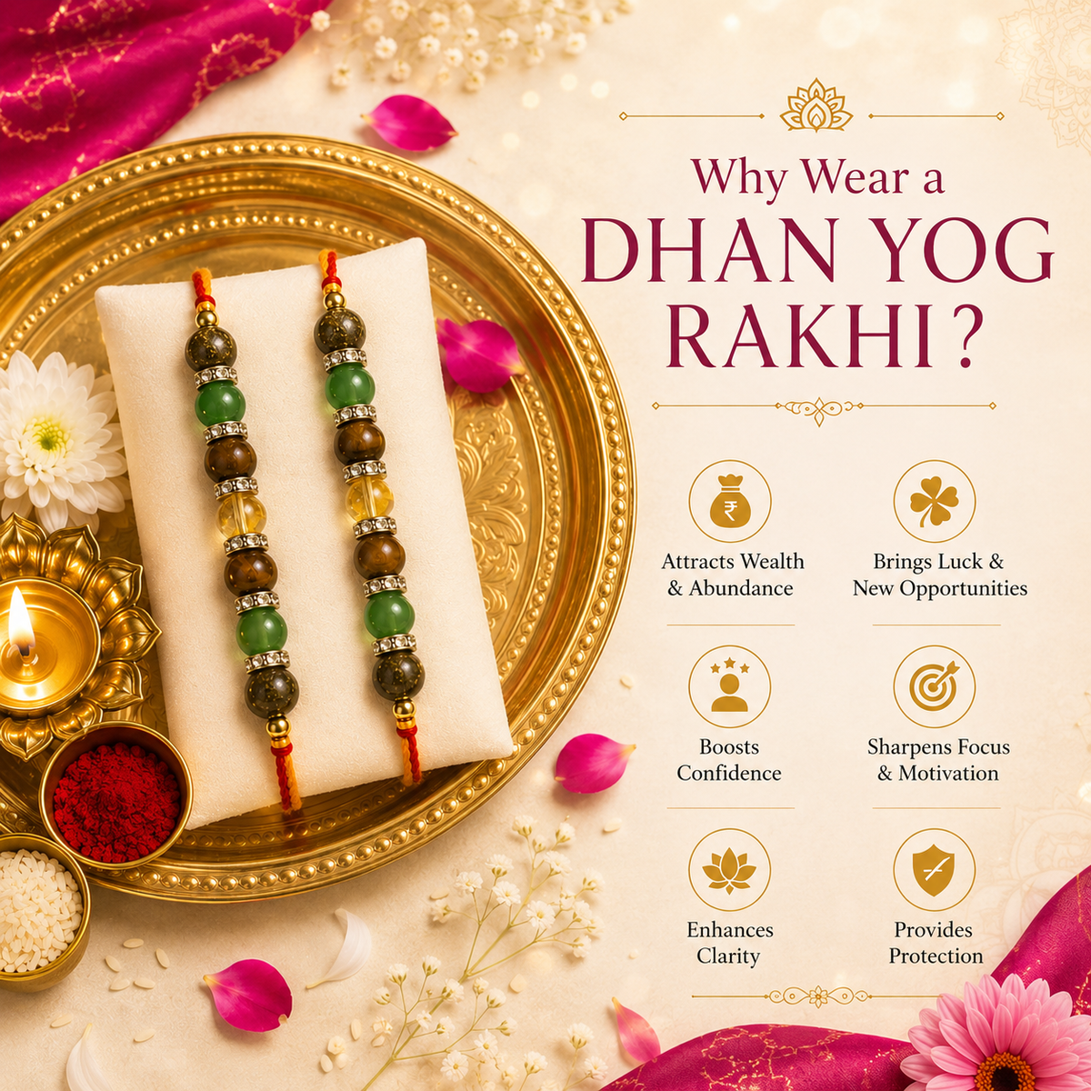 DHAN YOG RAKHI ( PACK OF 2 )