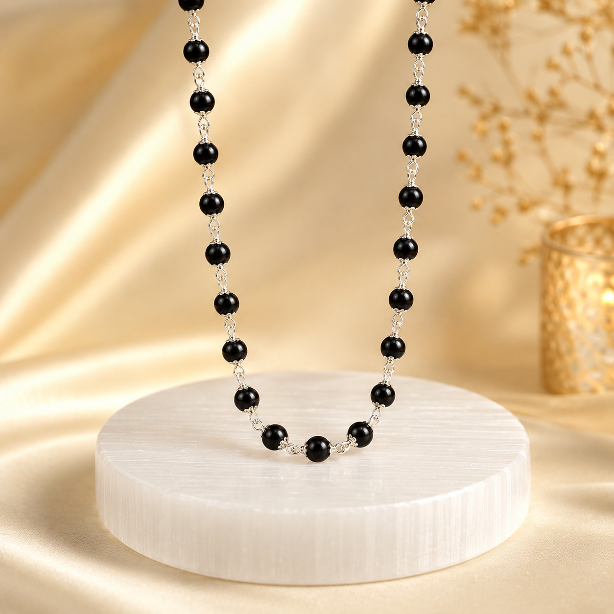 Original Karungali Mala in Pure Silver (Certified)
