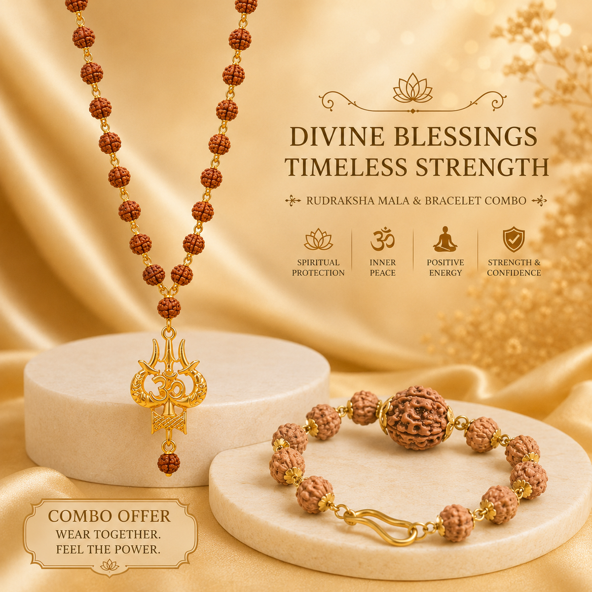 Mahakaal Mala and Panch Mukhi Bracelet