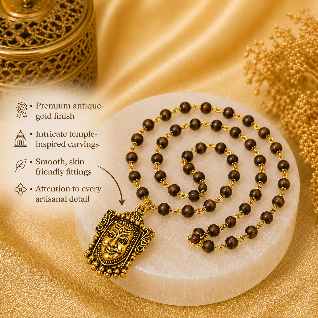 Mahakal Raksha Kavach(Gold Plated) - Free Rudraksha Bracelet