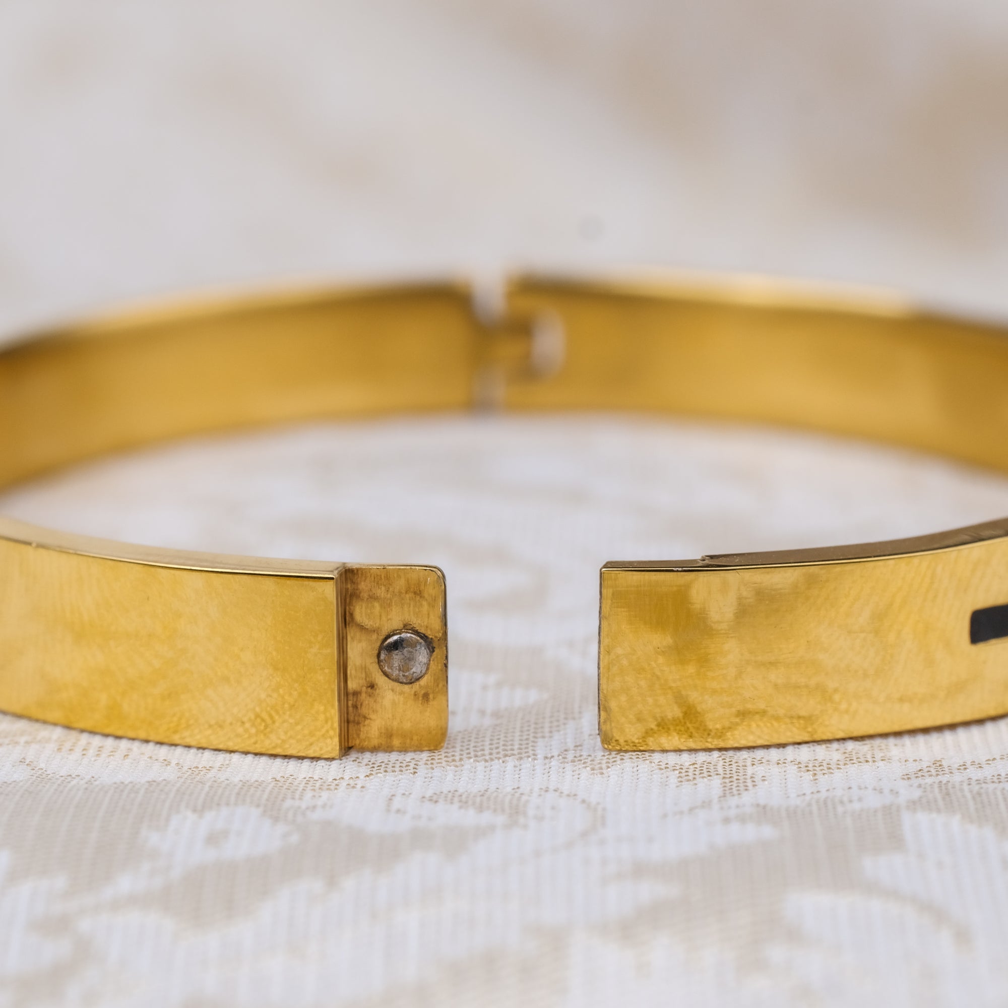 The Resilience Kada ( 18 K Gold Plated ) - Om 2