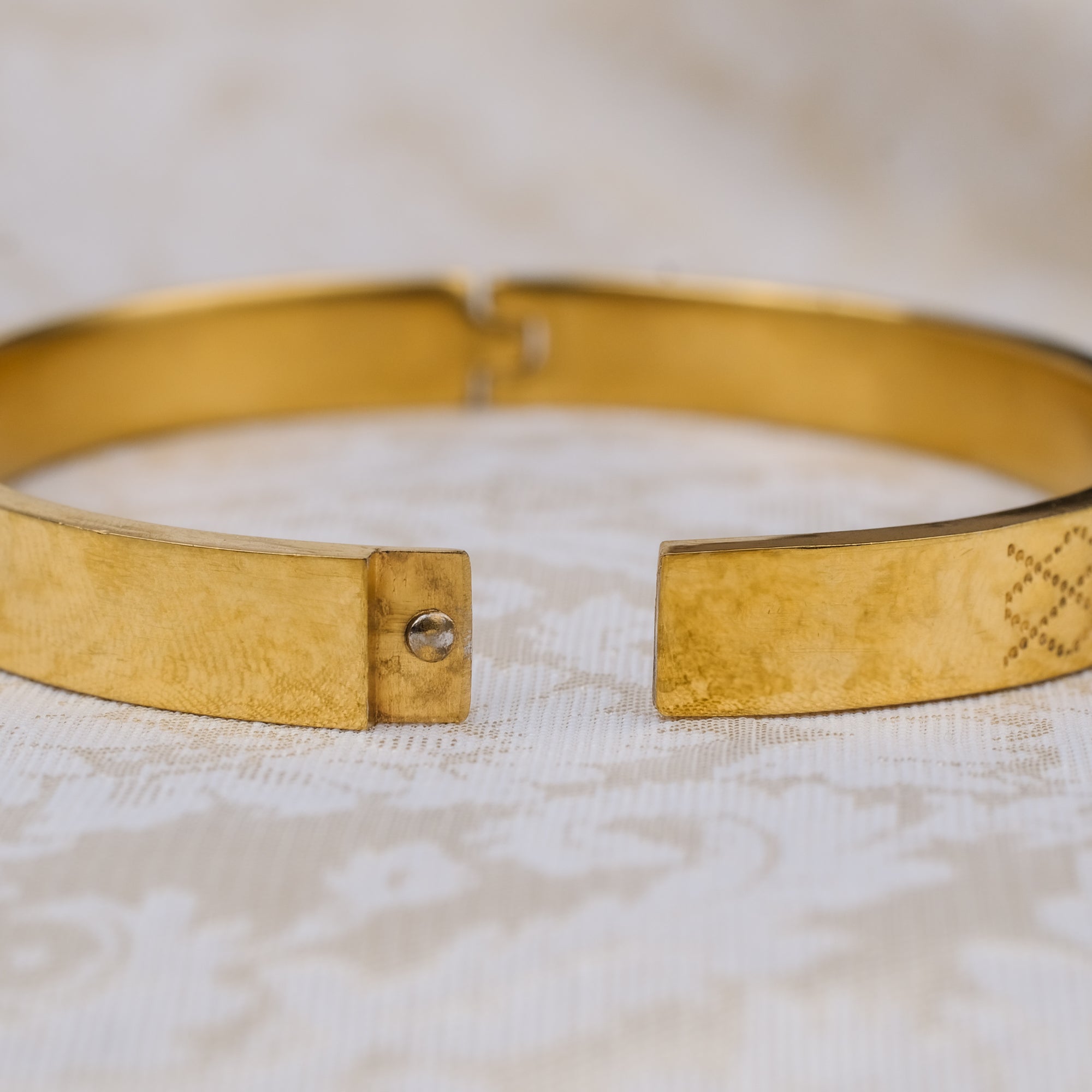 The Resilience Kada ( 18 K Gold Plated ) - Om 1