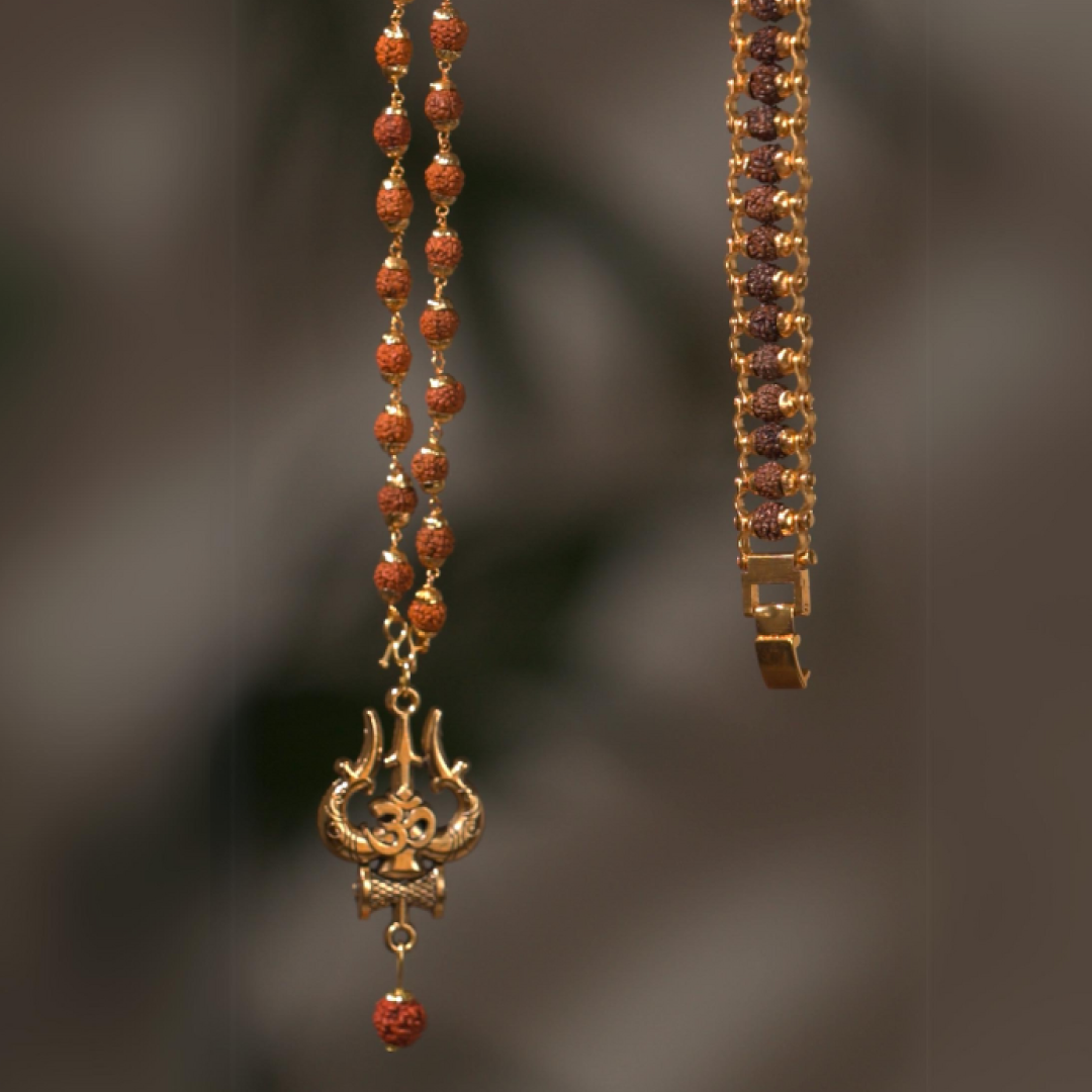 Mahakal Mala and Bracelet Combo (Certified)