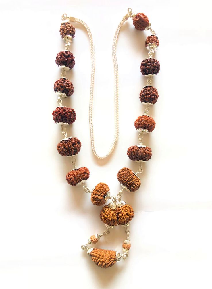 Rudraksha Siddh Mala 1 - 14 Rudraksha (Nepal) (Certified)