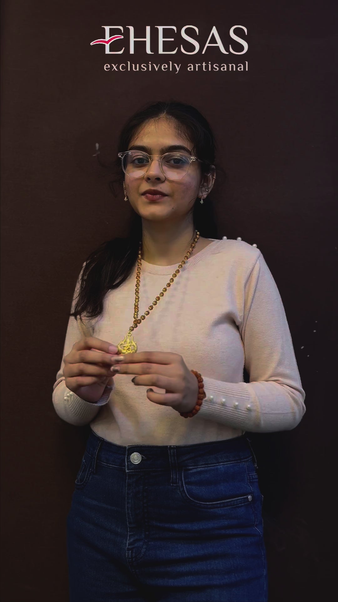 Mahakal Locket with Rudraksha Mala - Free Rudraksha Bracelet (Certified)