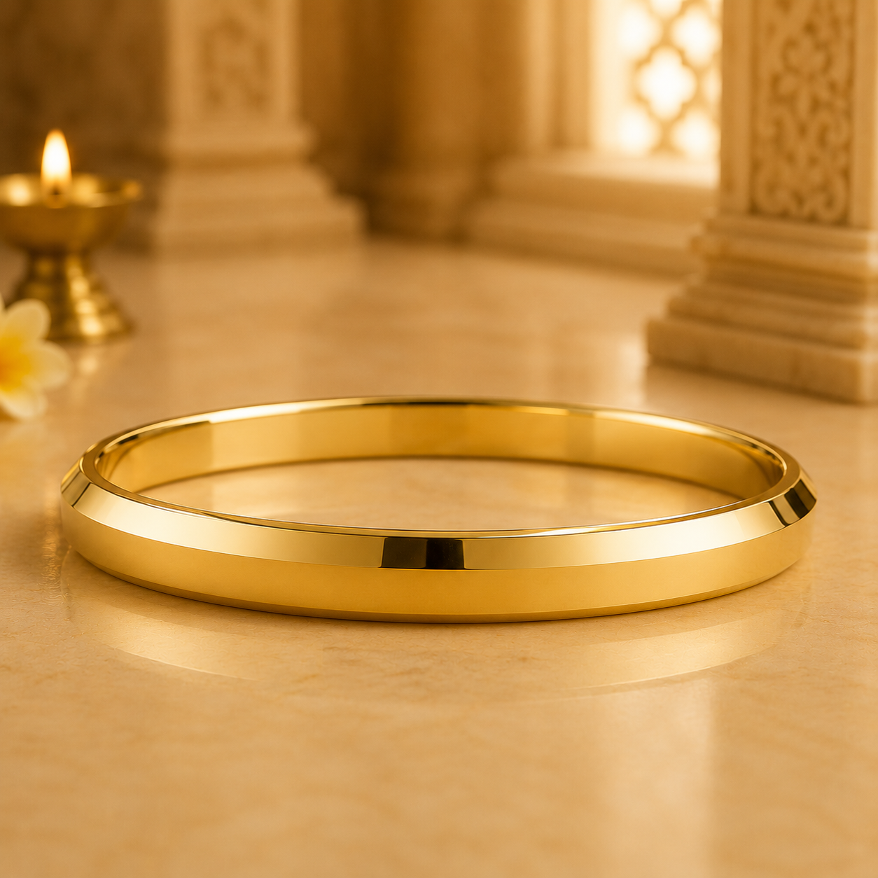 Shakti Kada – 18K Gold Plated (Edged)