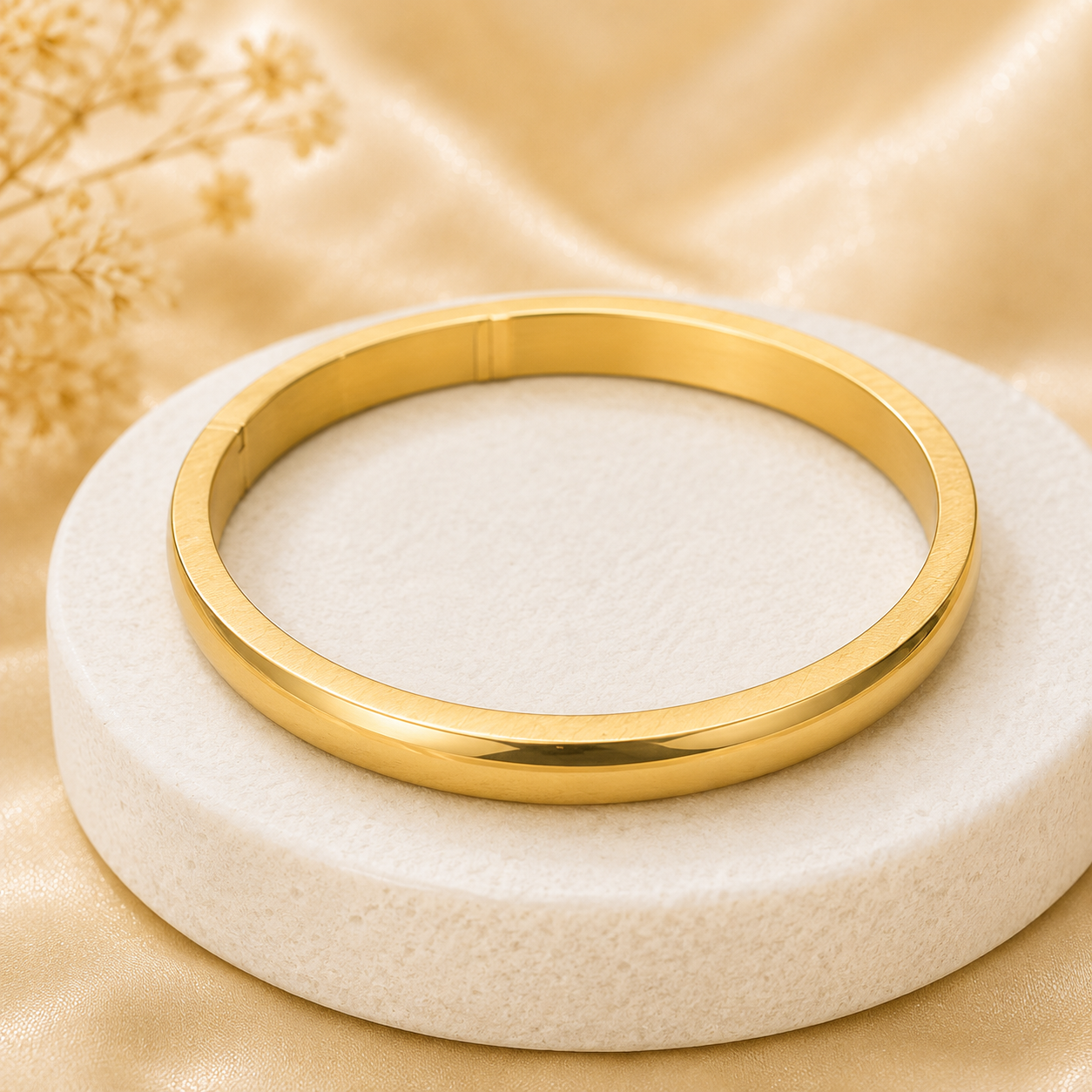 Shakti Kada – 18K Gold Plated (Round)
