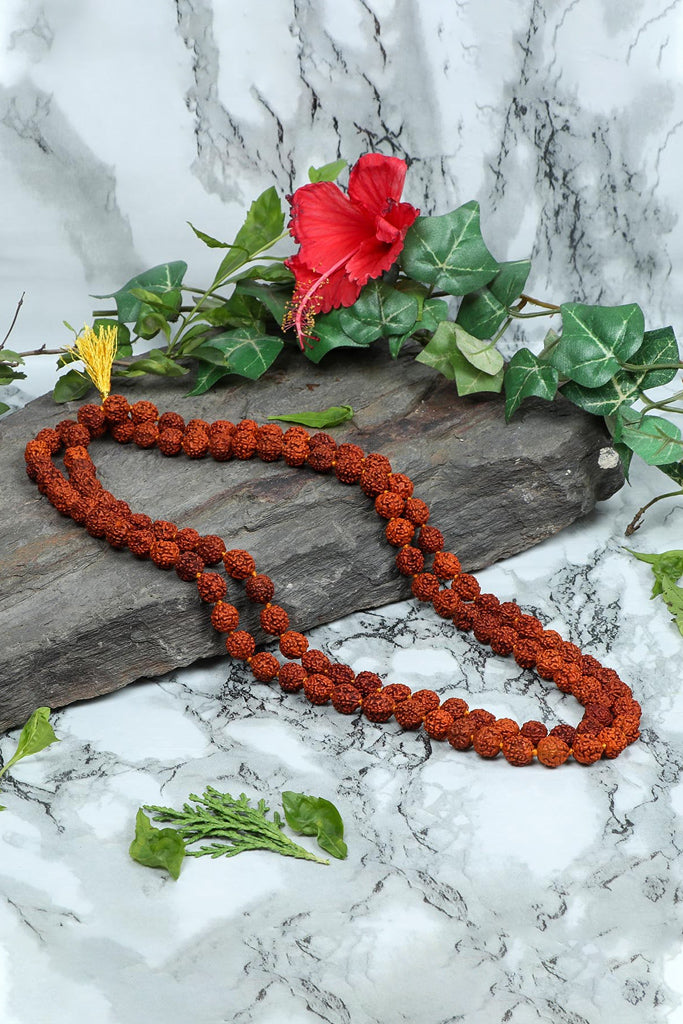 Authentic 5 Mukhi (Five-faced) Rudraksha Mala (Certified)