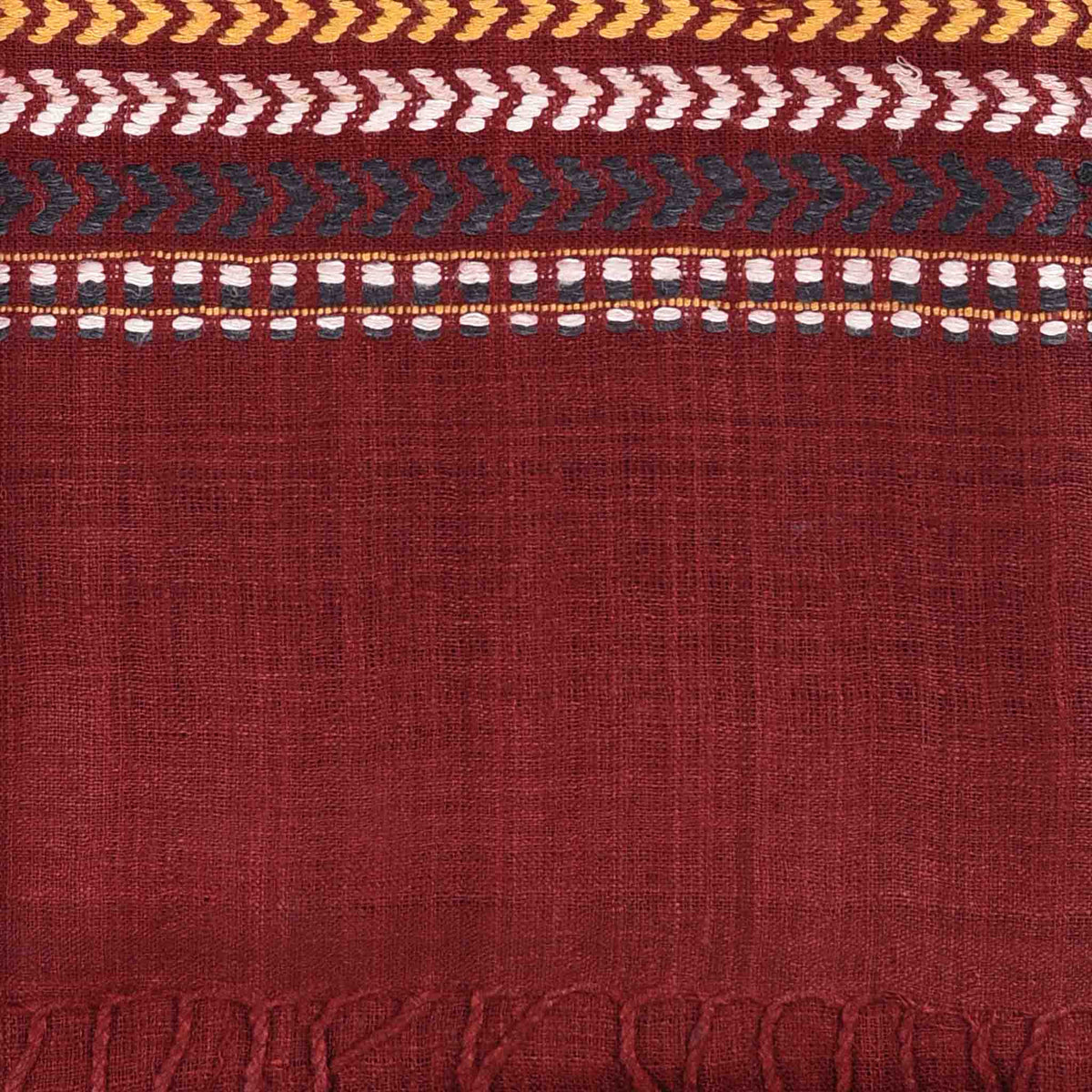 Mechuka Red Silk Scarf / Stole