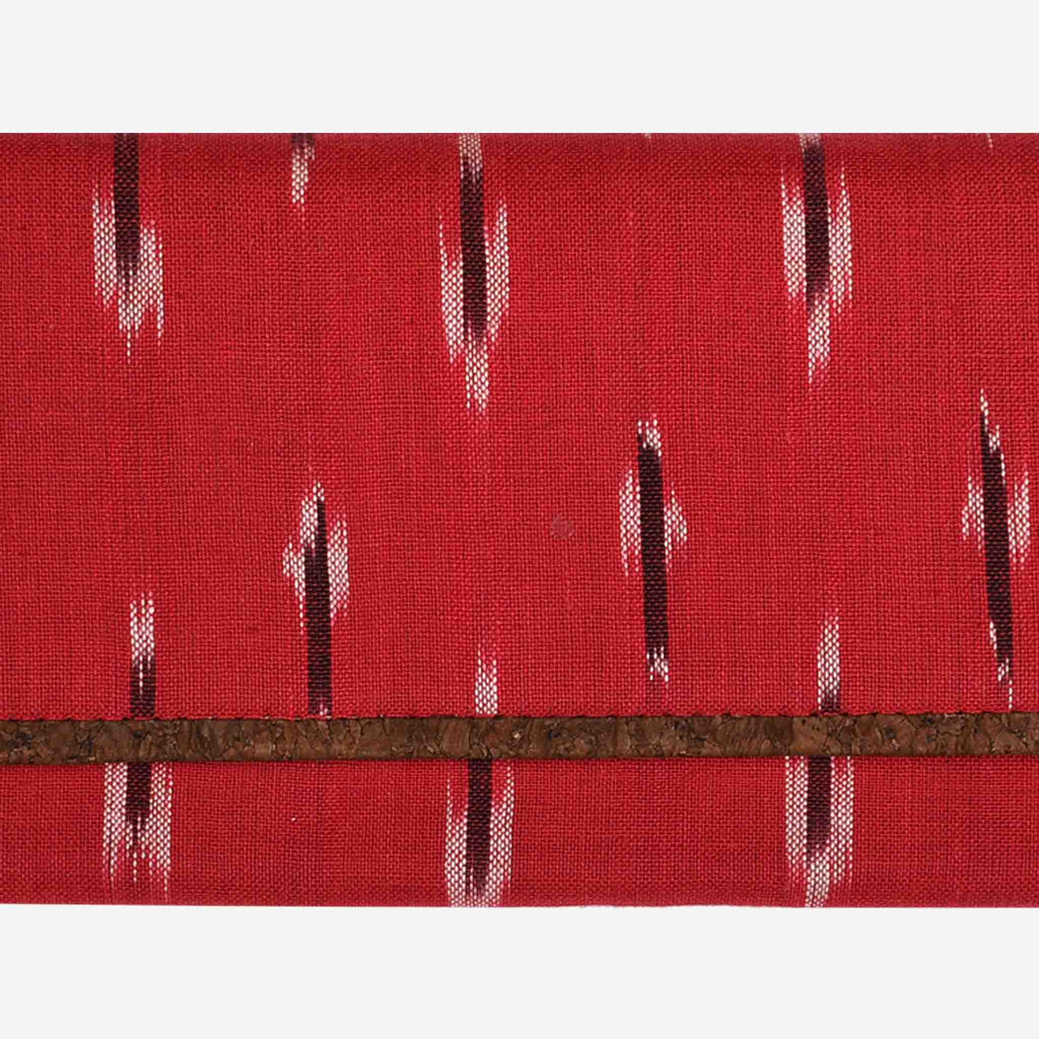 Red Ikat Vegan Women’s wallet