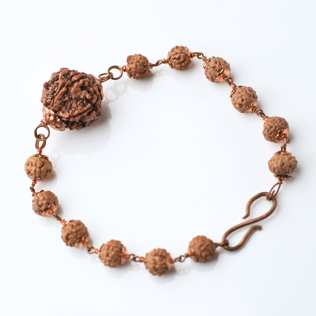 Copper Rudraksha Bracelet ( 5 Mukhi ) Buy 1 Get 1 Free