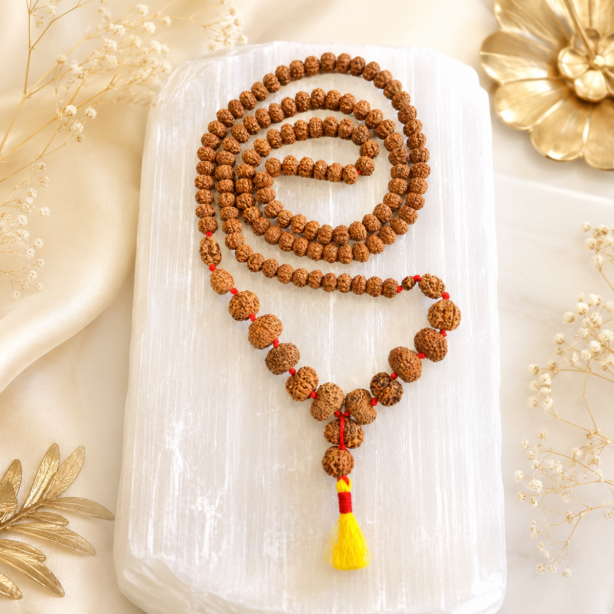 Rudraksha Siddh Mala 1 - 14 Rudraksha (Nepal) (Certified)