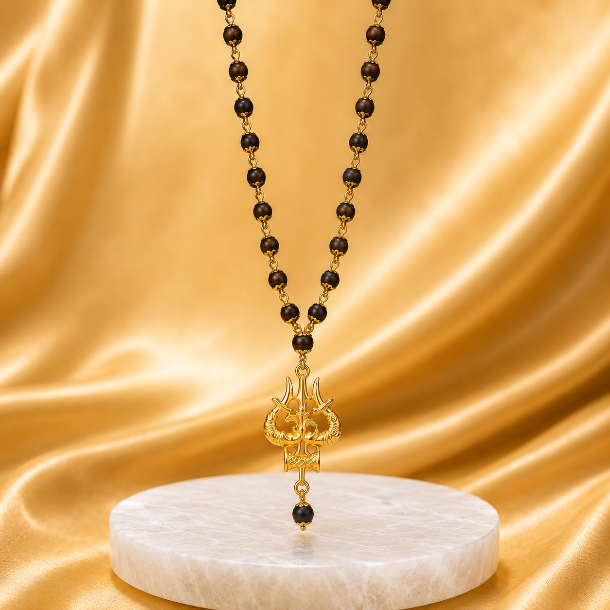 The Original Karungali Mala with 18 K Gold Plating