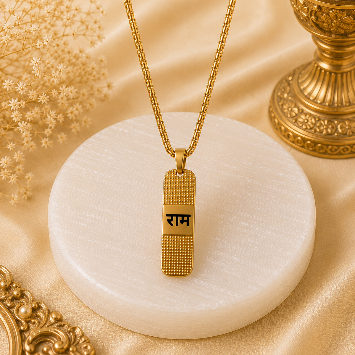 The Resilience Locket With Chain - Ram