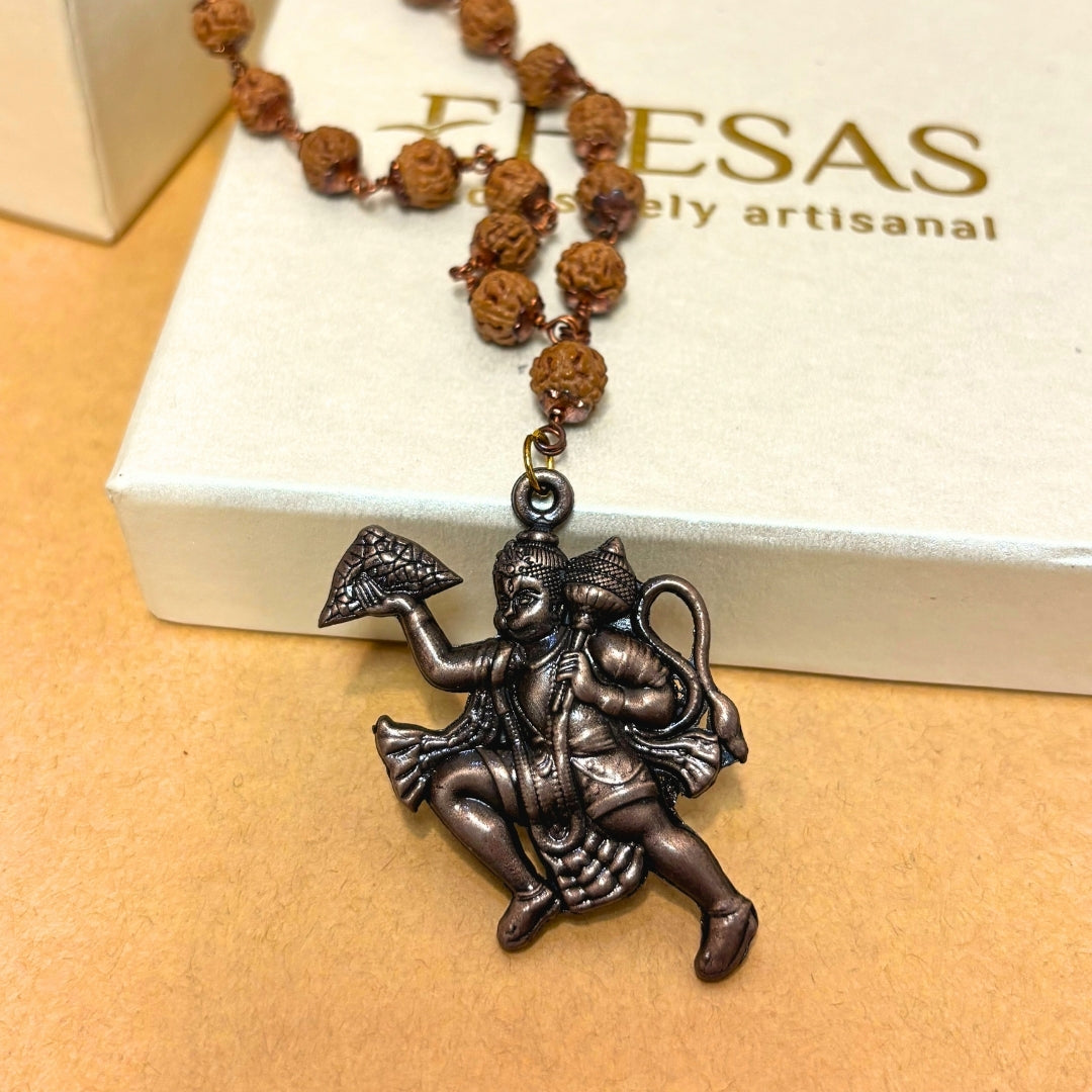 Sankat Mochan Hanuman Mala in Pure Copper (Certified)