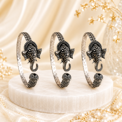 Ganpati Trident Kada – Wisdom, Power &amp; Protection - (𝐁𝐮𝐲𝟏 𝐆𝐞𝐭𝟏 𝐅𝐫𝐞𝐞)