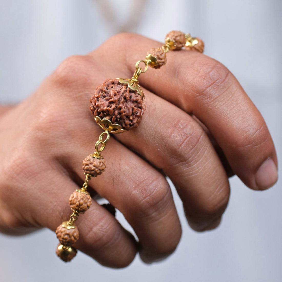 Panchdhatu Rudraksha Bracelet ( 5 Mukhi ) Buy 1 Get 1 Free