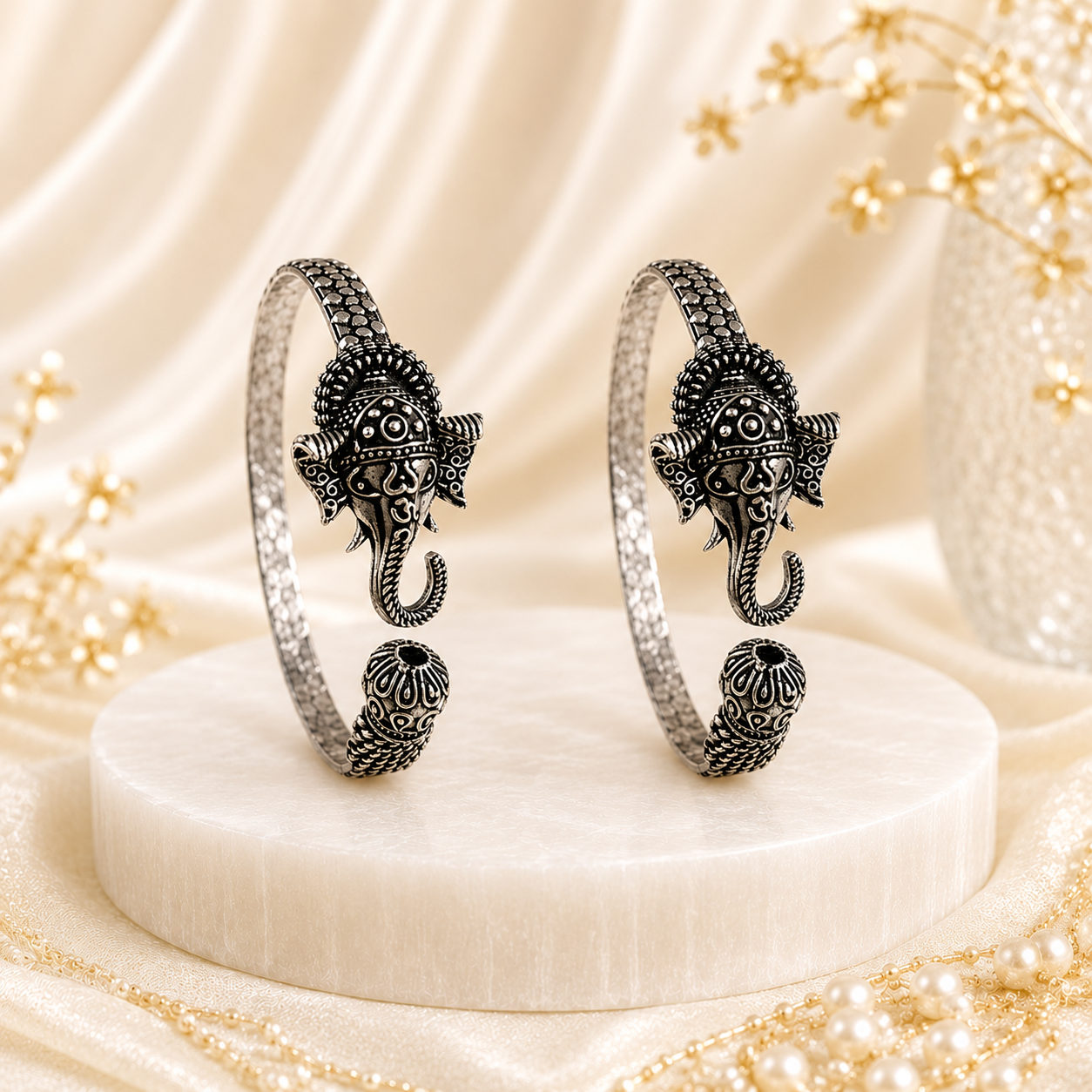 Ganpati Trident Kada – Wisdom, Power &amp; Protection - (𝐁𝐮𝐲𝟏 𝐆𝐞𝐭𝟏 𝐅𝐫𝐞𝐞)