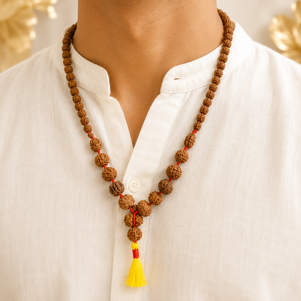 Rudraksha Siddh Mala 1 - 14 Rudraksha (Nepal) (Certified)
