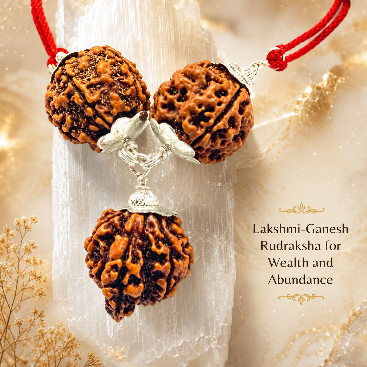 Lakshmi Ganesh Kavach Combination in Pure Silver Capping (Certified)