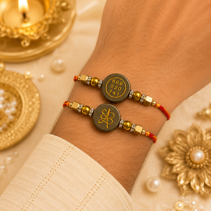 Pyrite Zibu Rakhi – Sacred Circle ( BUY 1 GET 1 FREE )