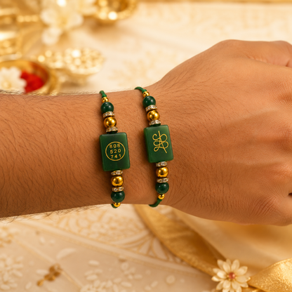 Green Zade Zibu Rakhi ( BUY 1 GET 1 FREE )