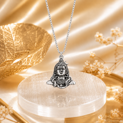 AdiYogi Locket with Chain - Free Rudraksha Bracelet