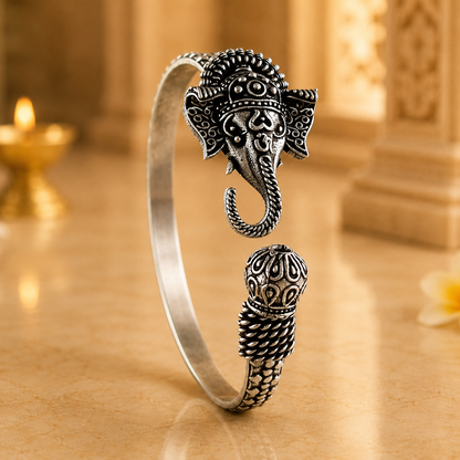 Ganpati Trident Kada – Wisdom, Power &amp; Protection - (𝐁𝐮𝐲𝟏 𝐆𝐞𝐭𝟏 𝐅𝐫𝐞𝐞)