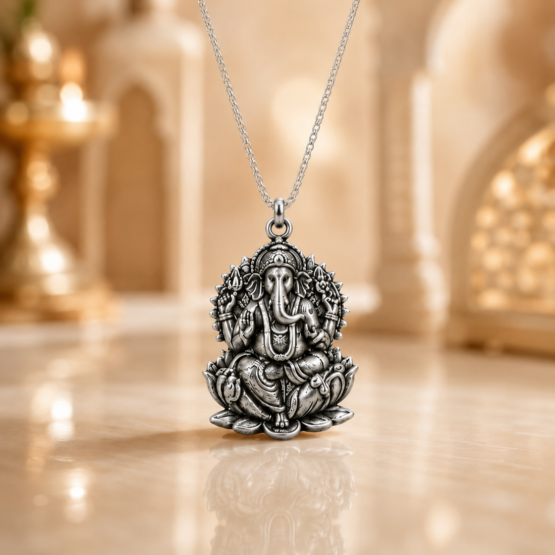 Ganesh Ji Locket with Chain