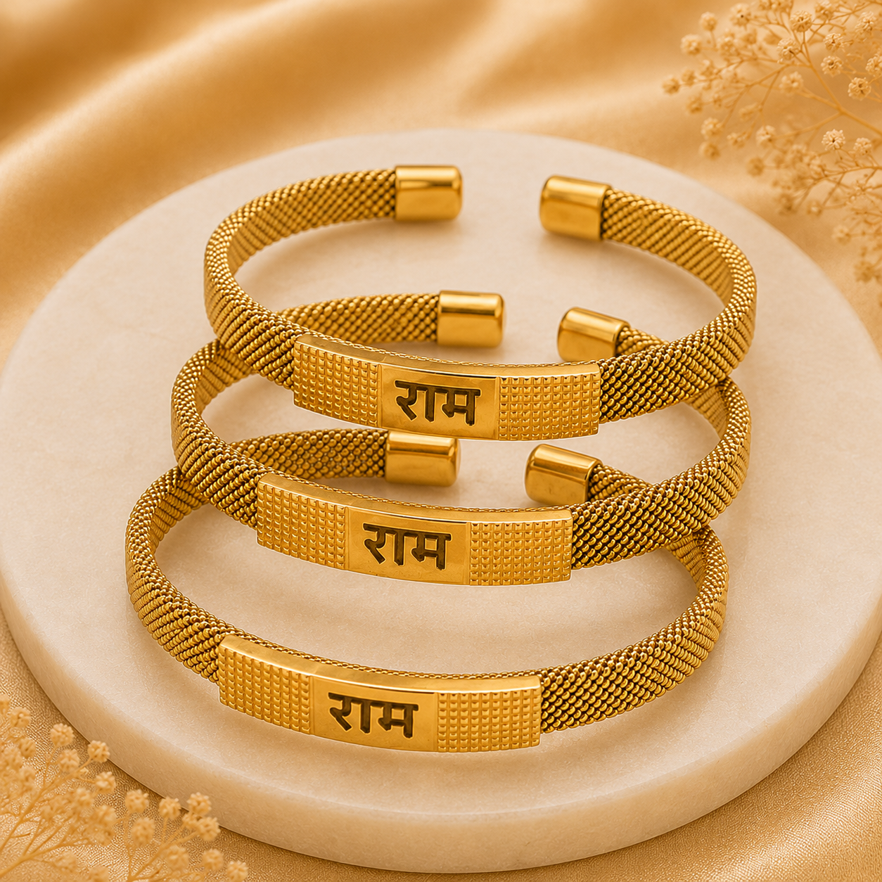 The Resilience Cuff 22k Gold Plated - Ram