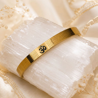 The Resilience Kada ( 18 K Gold Plated ) - Om 3