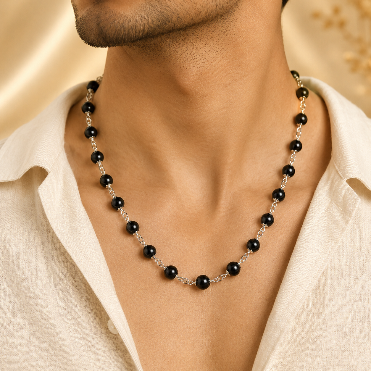 Original Karungali Mala in Pure Silver (Certified)