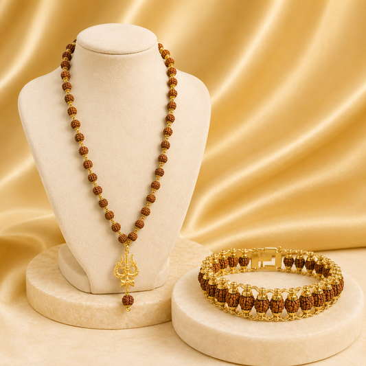 Mahakal Mala and Bracelet Combo (Certified)