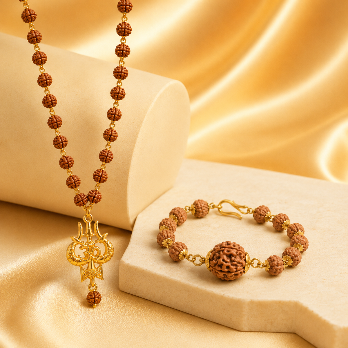 Mahakaal Mala and Panch Mukhi Bracelet