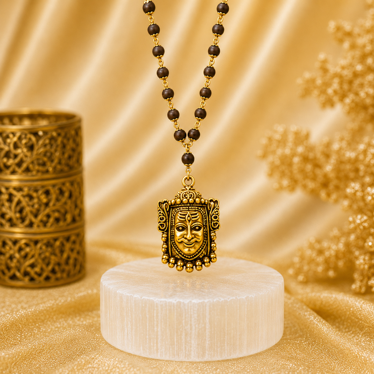 Mahakal Raksha Kavach(Gold Plated) - Free Rudraksha Bracelet