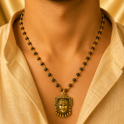 Mahakal Raksha Kavach(Gold Plated) - Free Rudraksha Bracelet