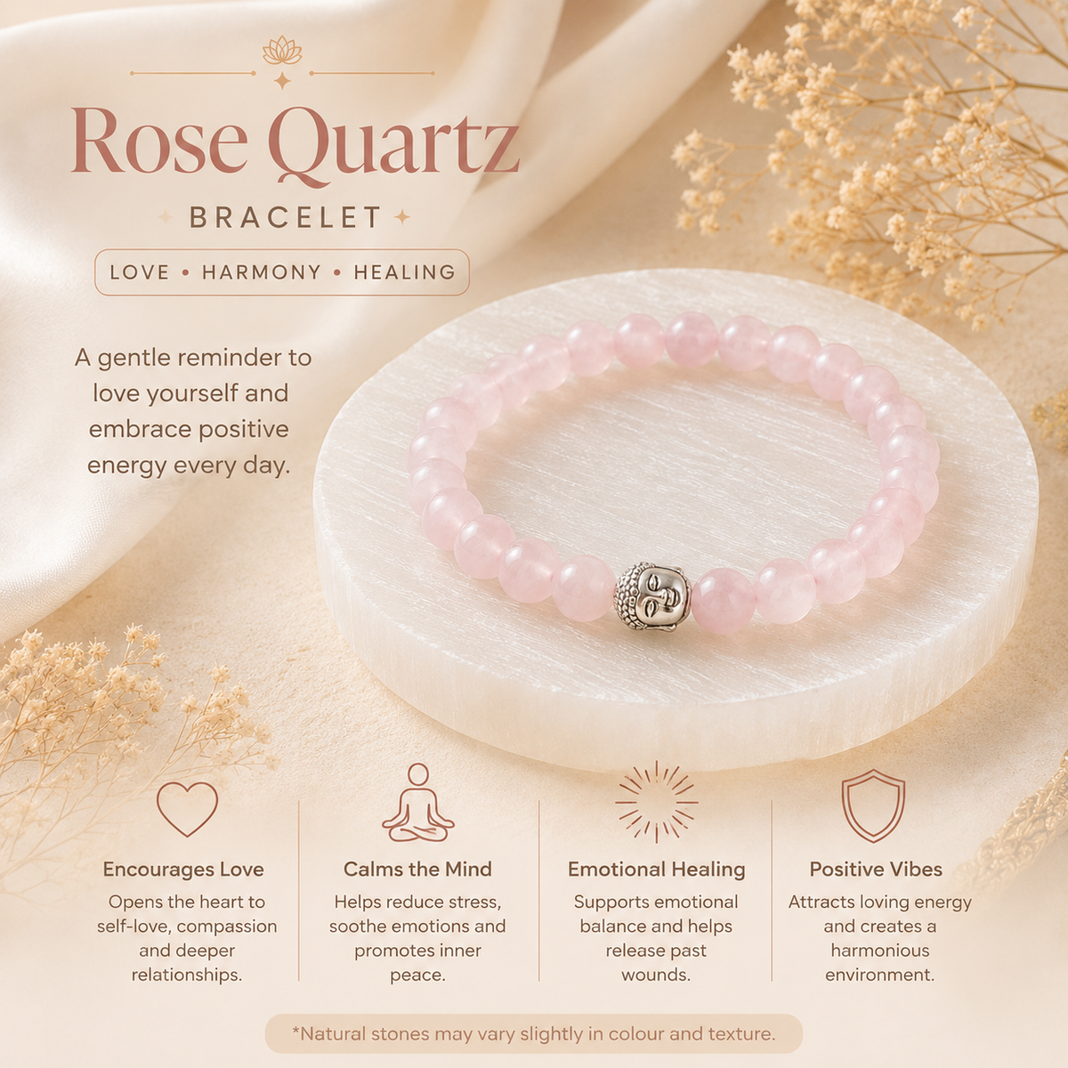 Rose Quarts Bracelet