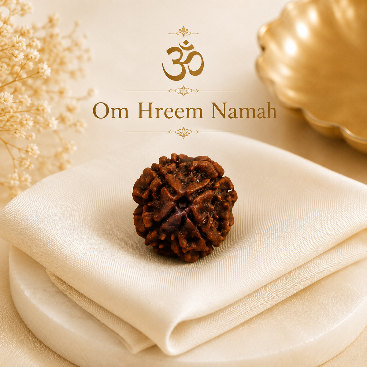 Authentic 4 Mukhi (Four-faced) Rudraksha