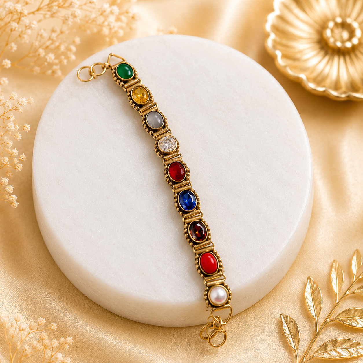 Navshakti Bracelet - 9 Auspicious Navratnas