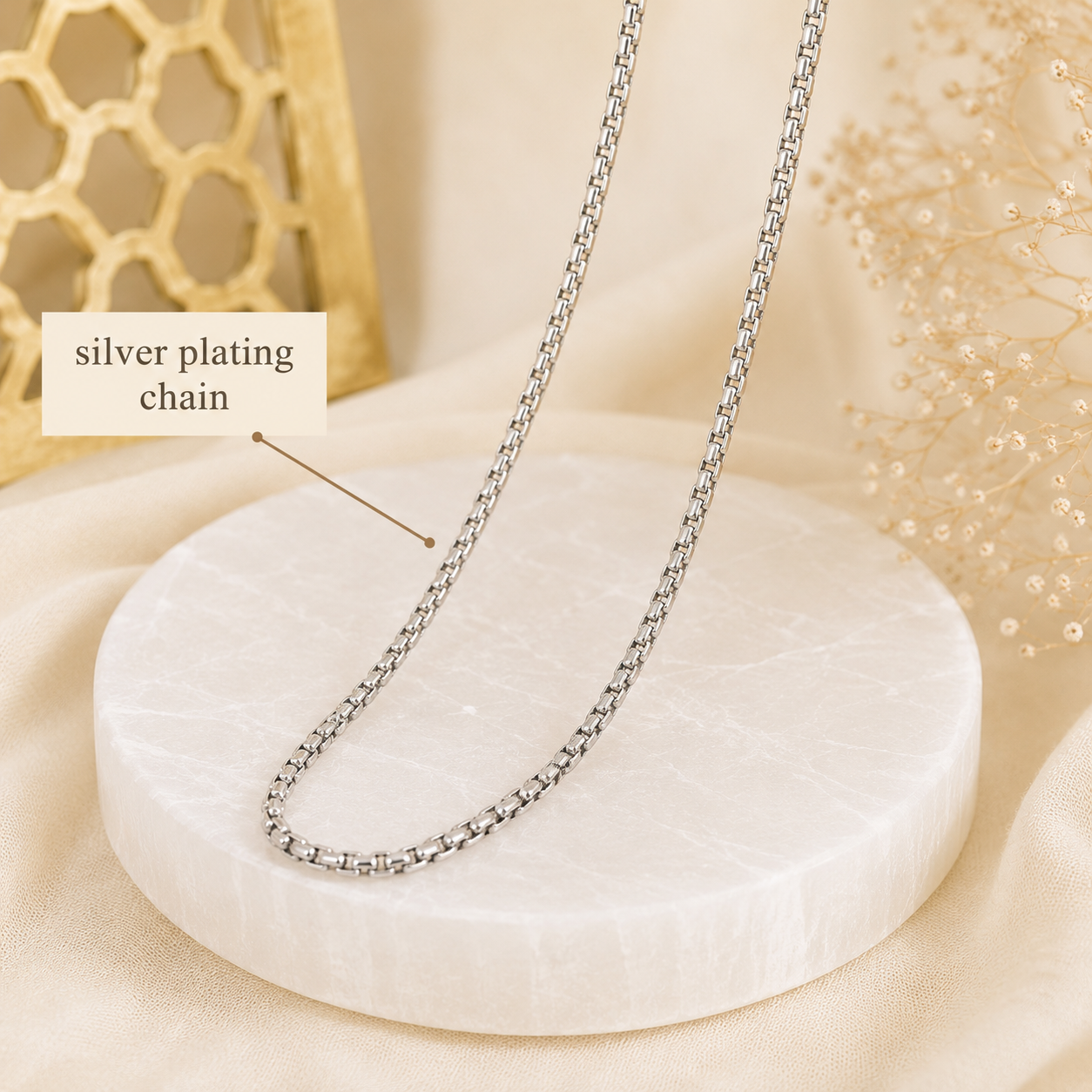Bajrang Bali Locket with Chain — Silver Finish