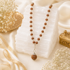 7 Mukhi Nepal Rudraksha Mala in Pure Silver (Certified)