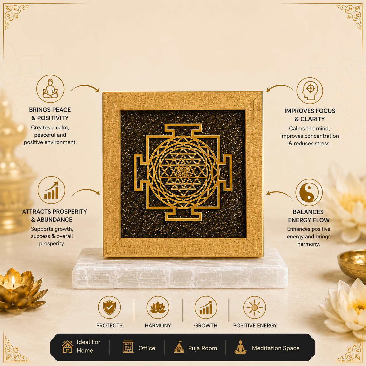 Shree Yantra - Harmony Abundance Fulfilment