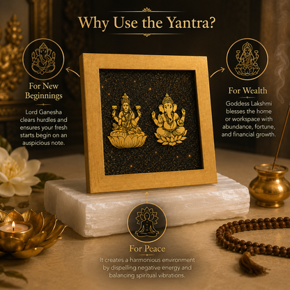 Ganesh Lakshmi Yantra - New beginnings &amp; Peace