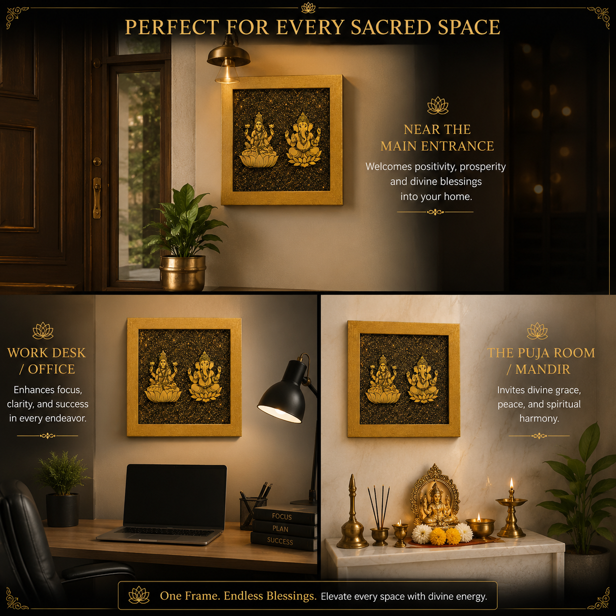 Ganesh Lakshmi Yantra - New beginnings &amp; Peace