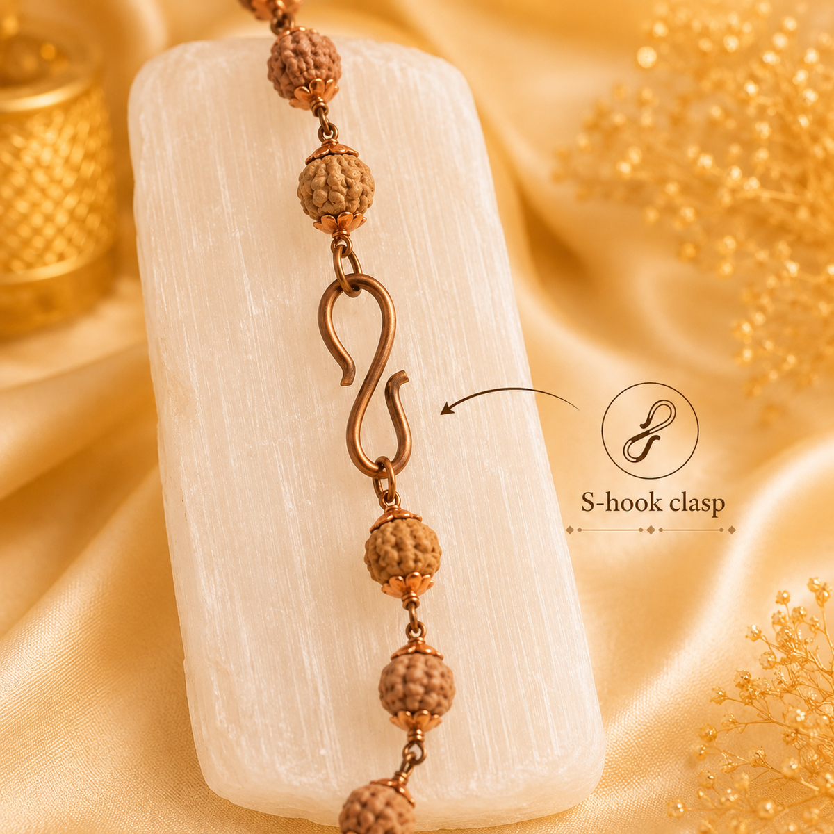 Copper Rudraksha Bracelet ( 5 Mukhi )