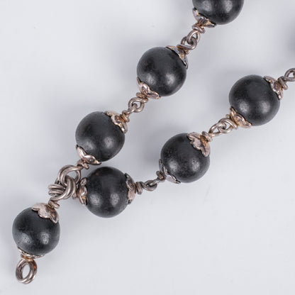 Original Karungali Mala in Pure Silver (Certified)